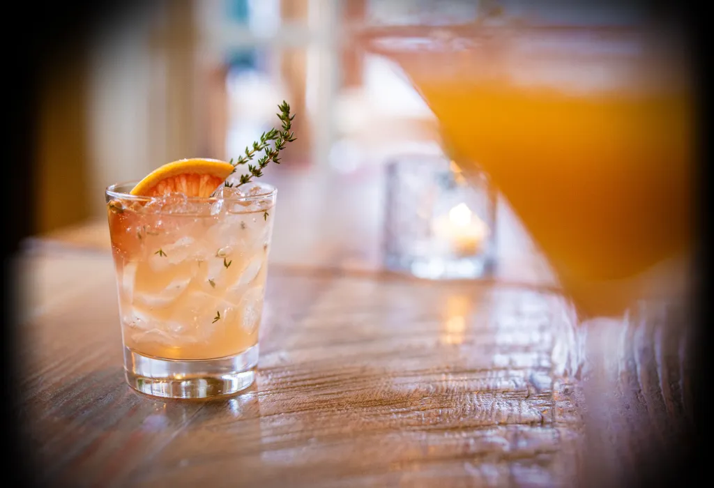 Cocktails at the South Lane Bistro bar